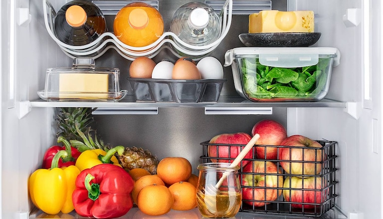 groenten en fruit in een AEG koelkast