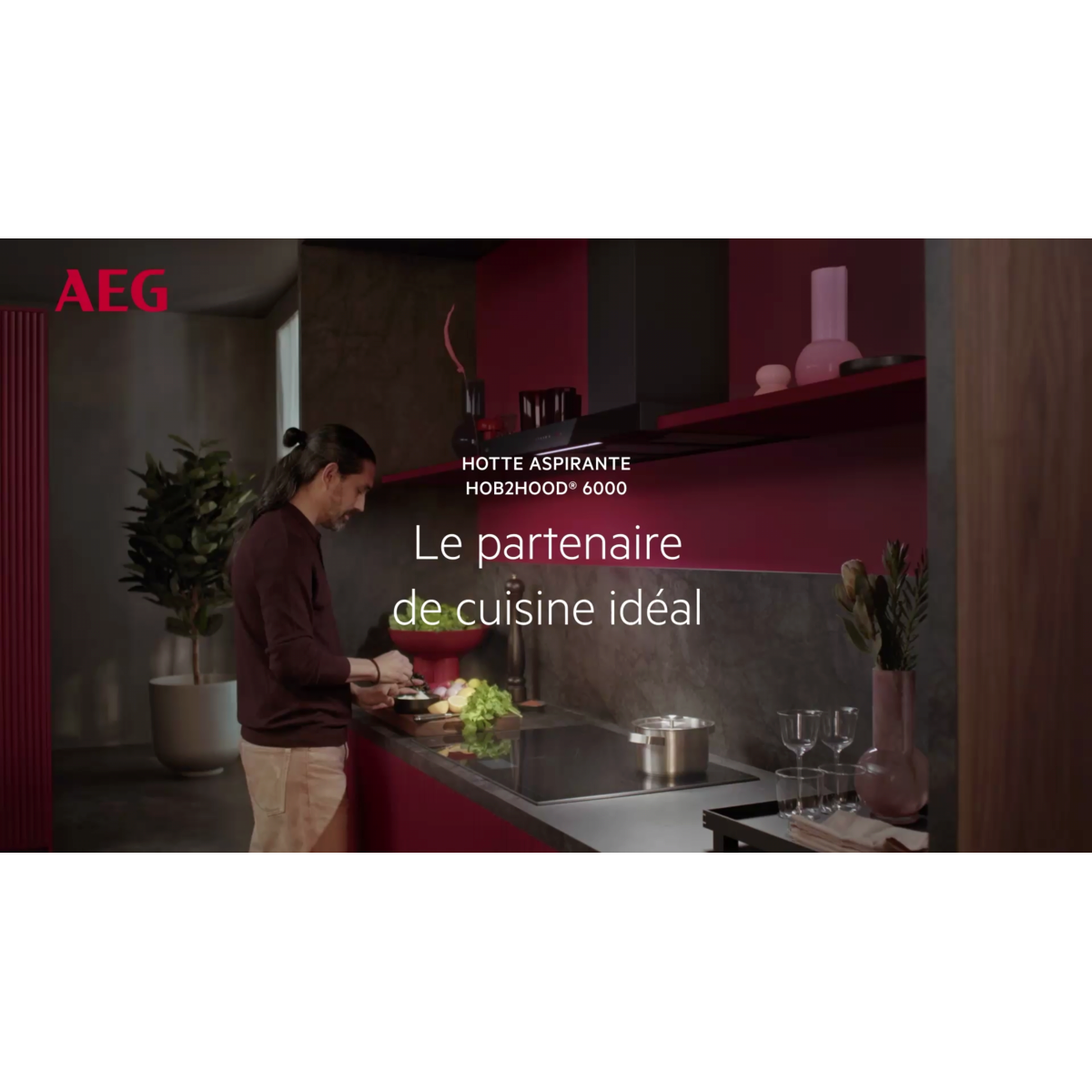 AEG - Hotte noire - GB67D61HL