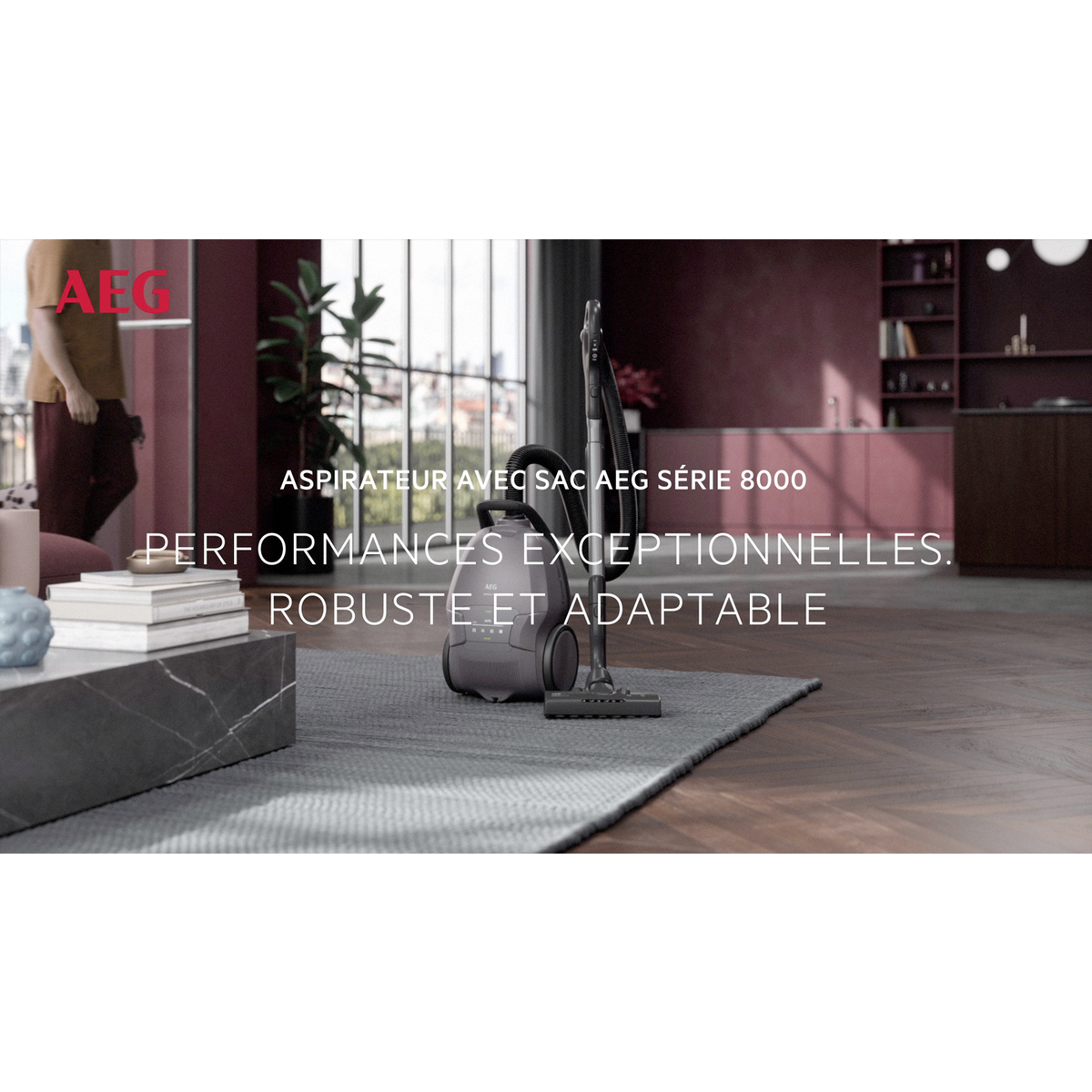 AEG - Aspirateur avec sac - AB81A2DG