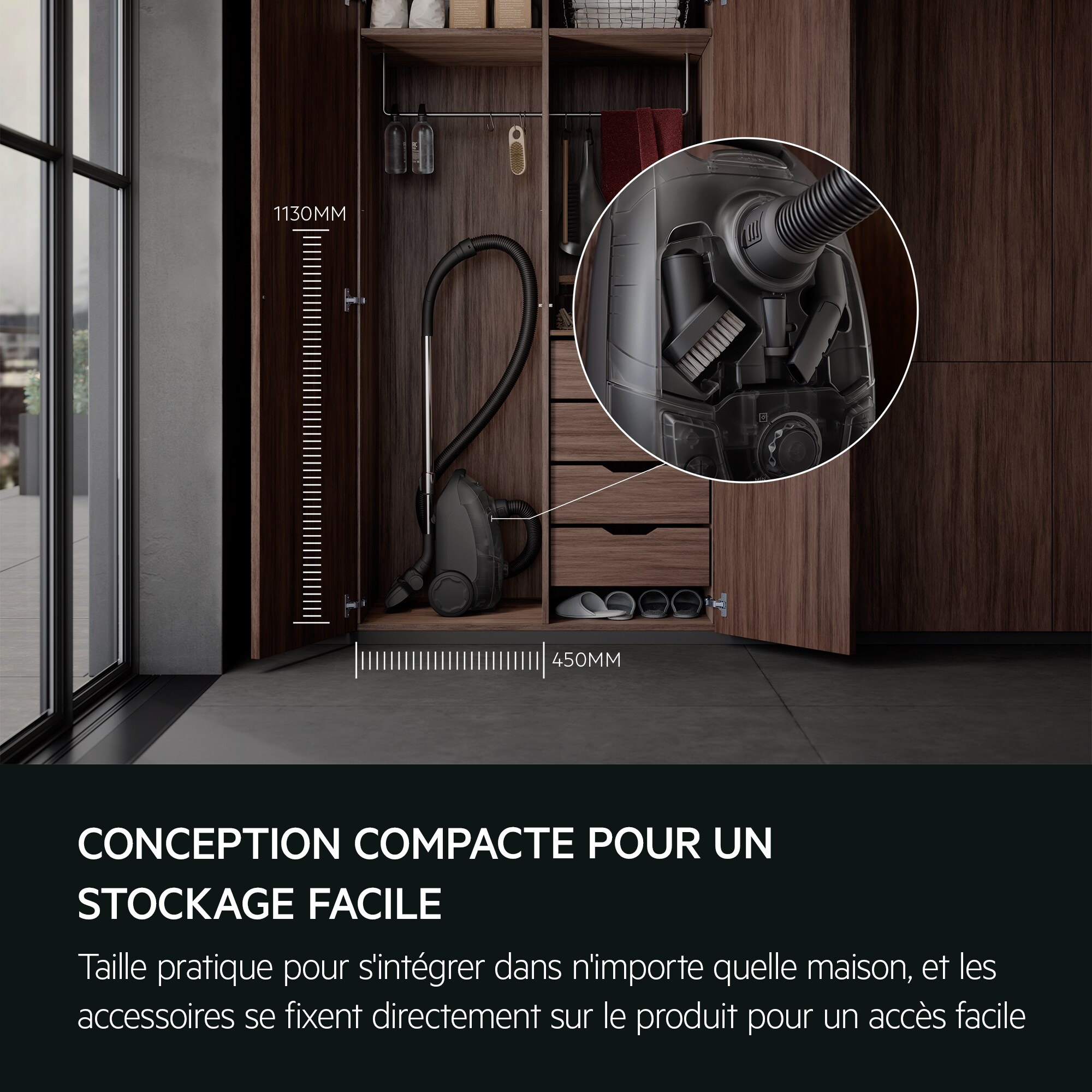 AEG - Aspirateur avec sac - AB31C1GG