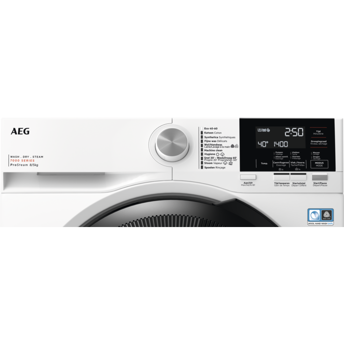 AEG - Vrijstaande was-droogcombinatie - LWR73R864
