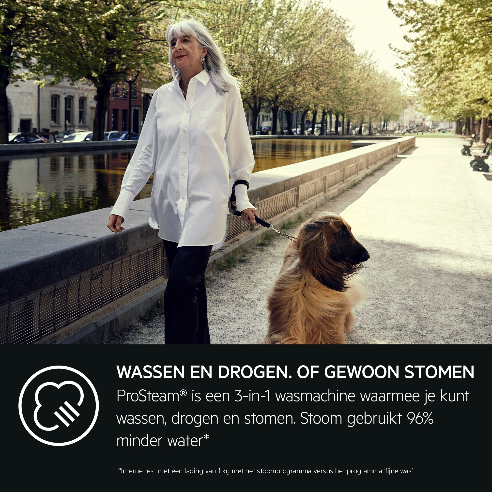 AEG - Vrijstaande was-droogcombinatie - LWR75Q164
