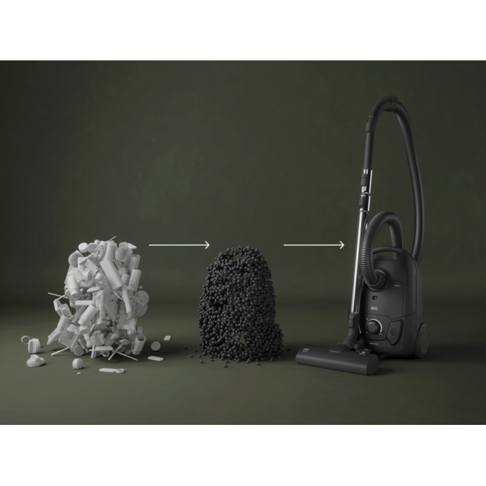 bagged cleaner and main nozzle made with up to 31% recycled plastic for a more mindful choice.*Not including additional accessories.