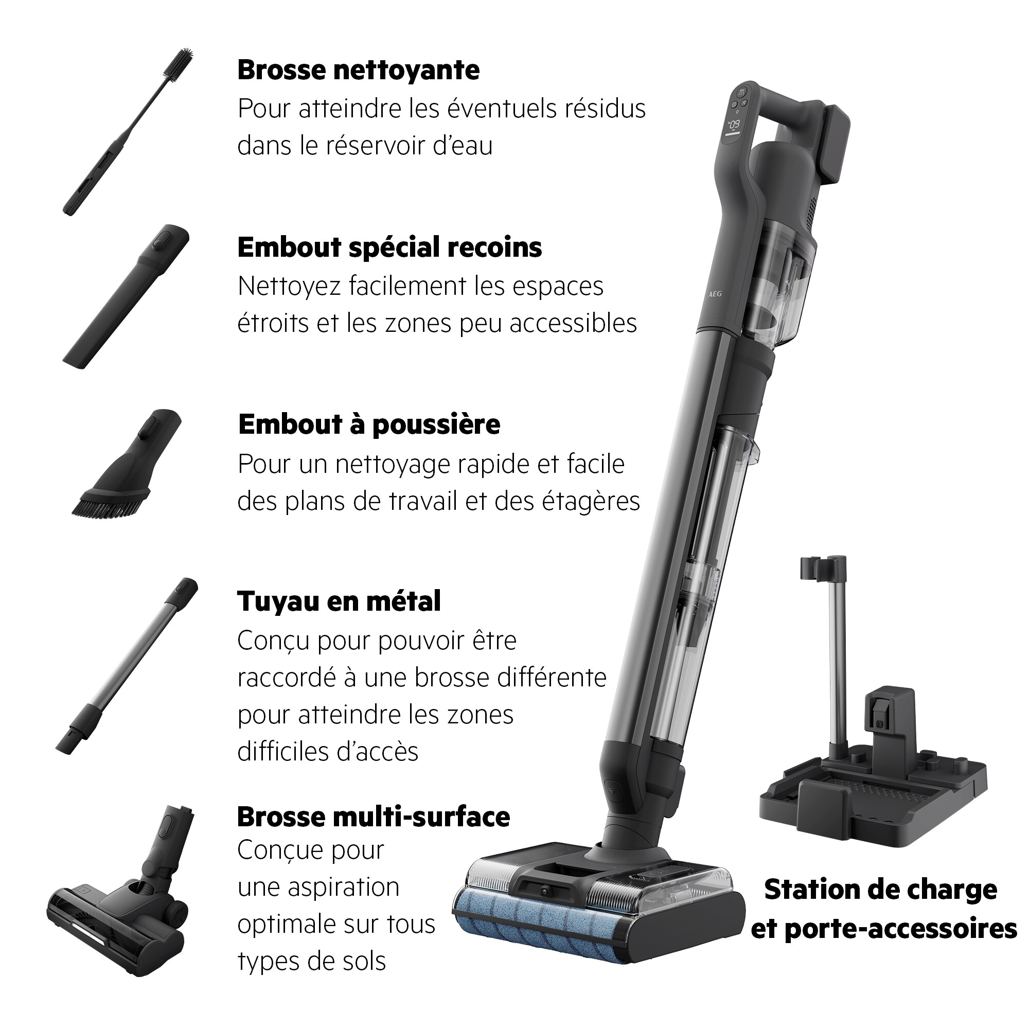 AEG - Aspirateur sans fil Wet & Dry - AW82U2DG
