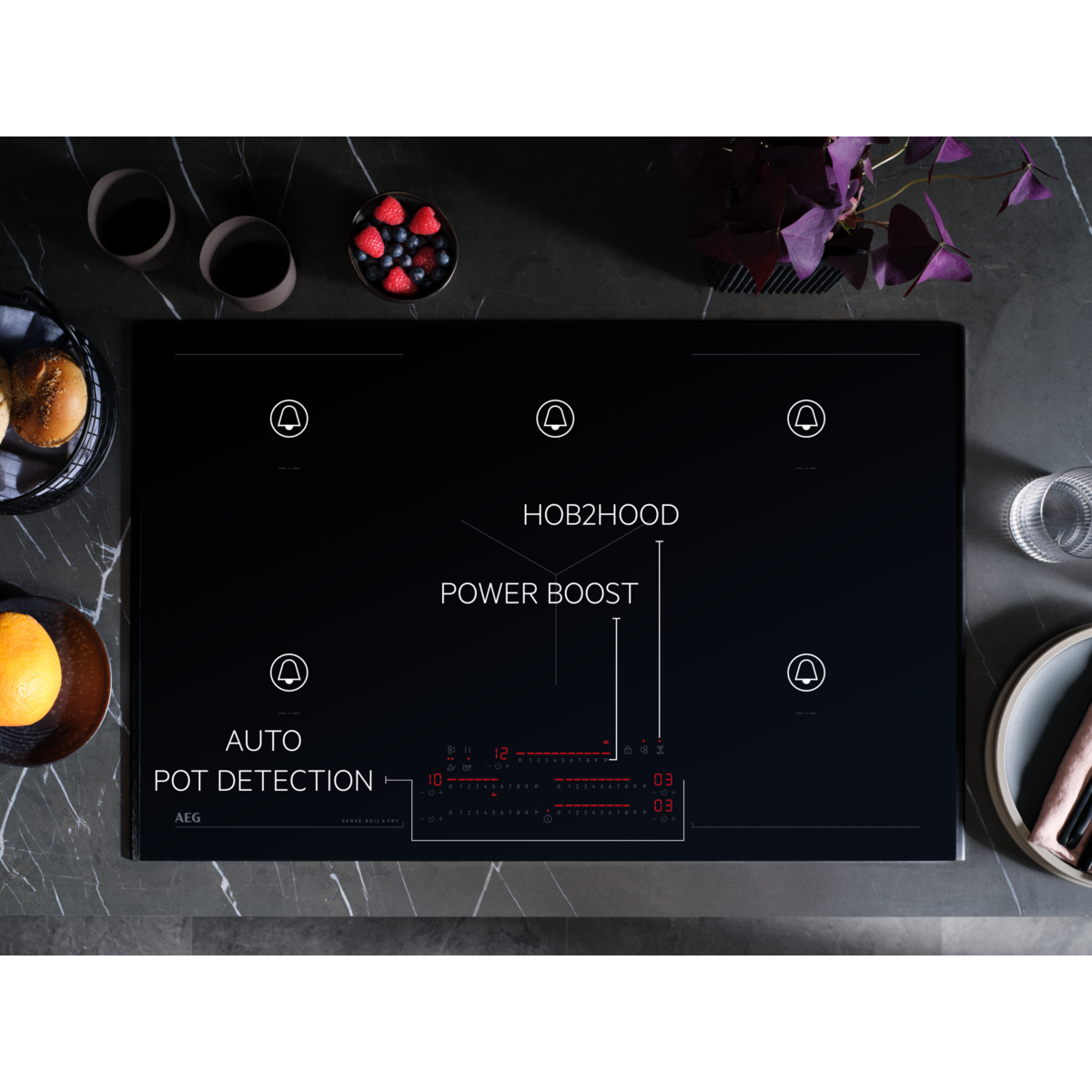 AEG - Taque à induction - NIK85M30IB