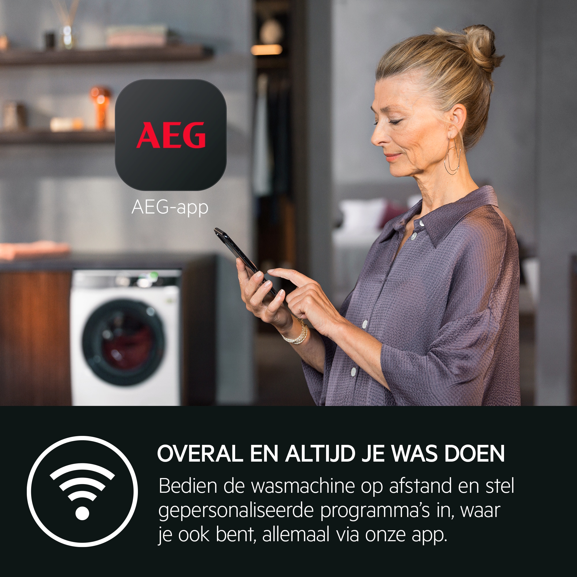 AEG - Wasmachine met voorlader - LR63Q842