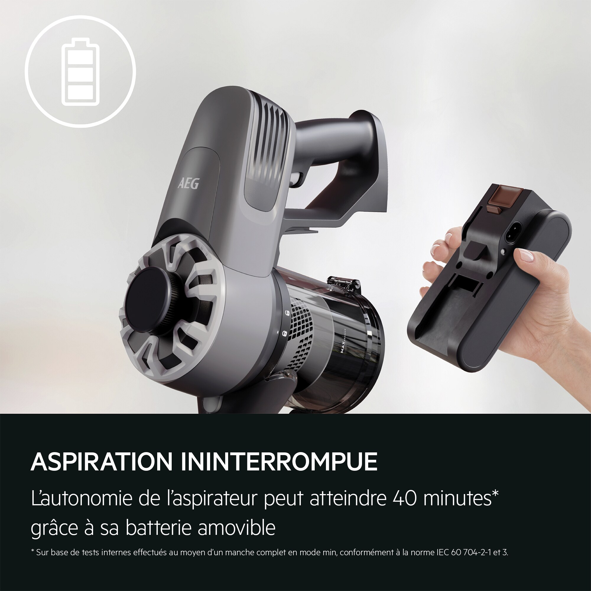 AEG - Aspirateur balai sans fil - AP31CB21TG