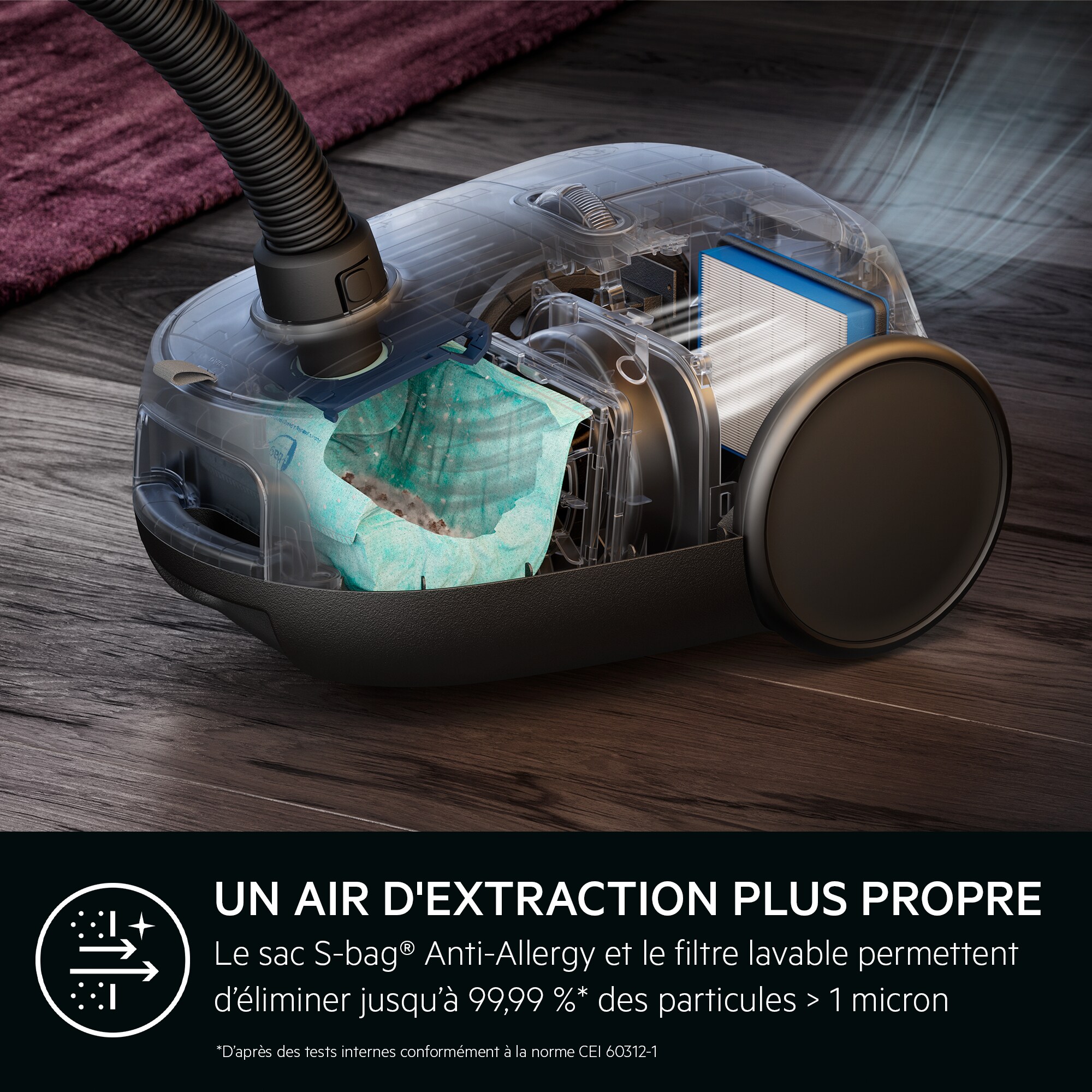 AEG - Aspirateur avec sac - AB61H6SW