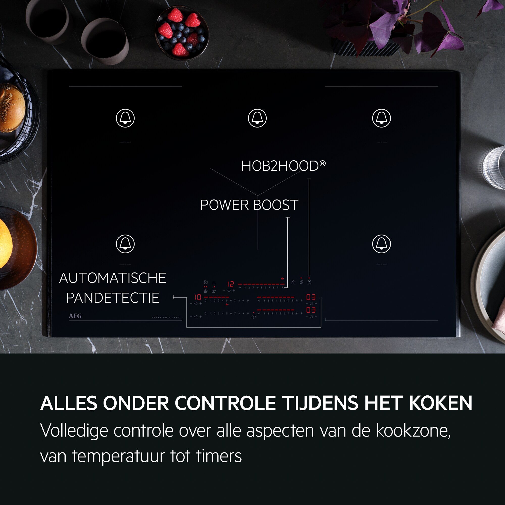 AEG - Inductiekookplaat - NIK85M30IB