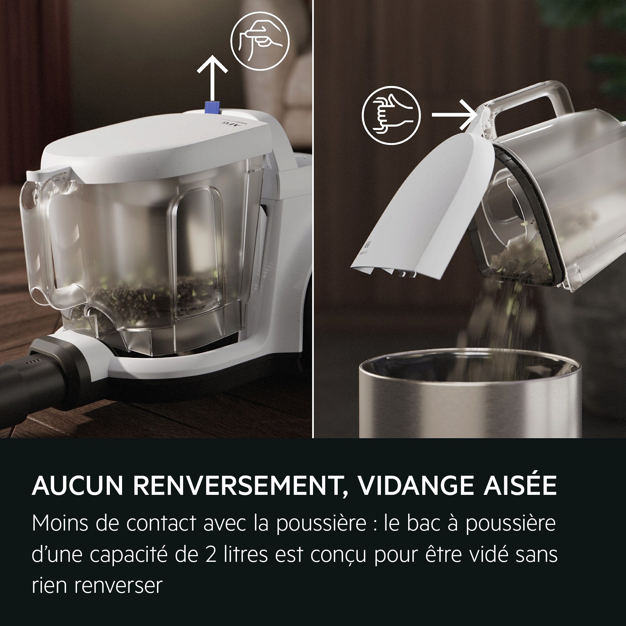 AEG - Aspirateur sans sac - AL51C2SW