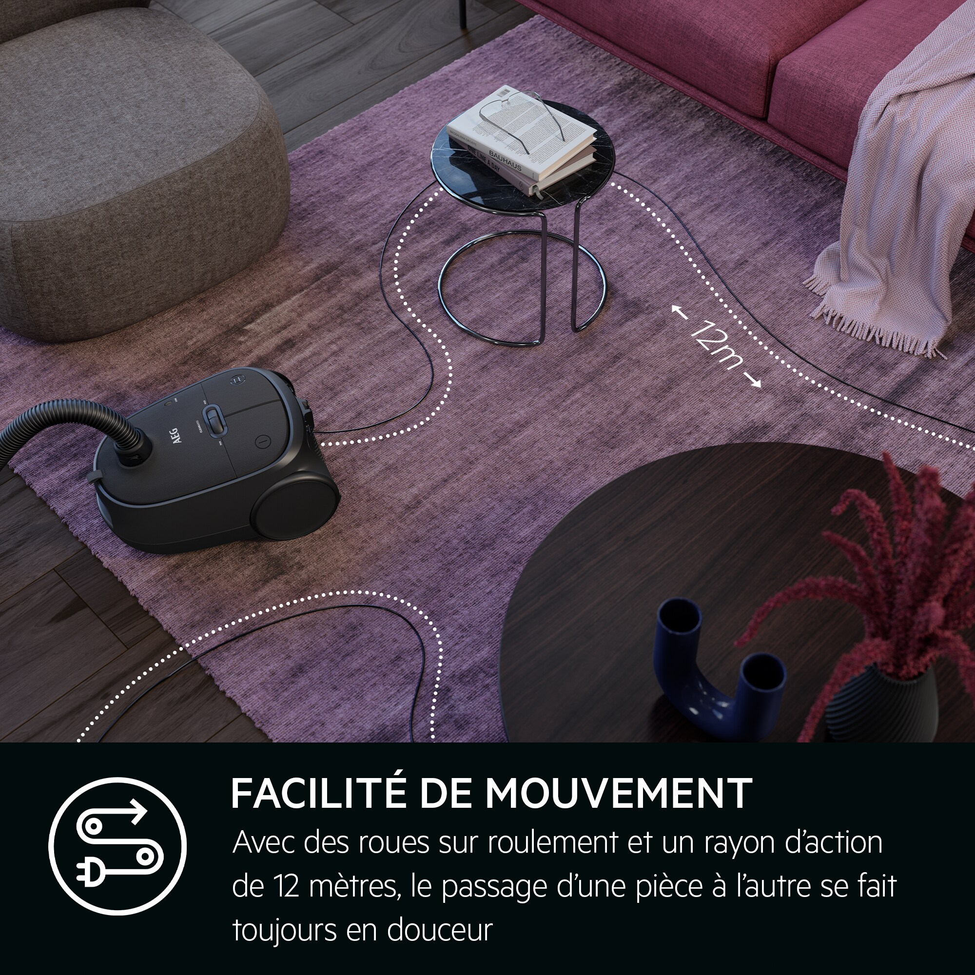 AEG - Aspirateur avec sac - AB61C3GG