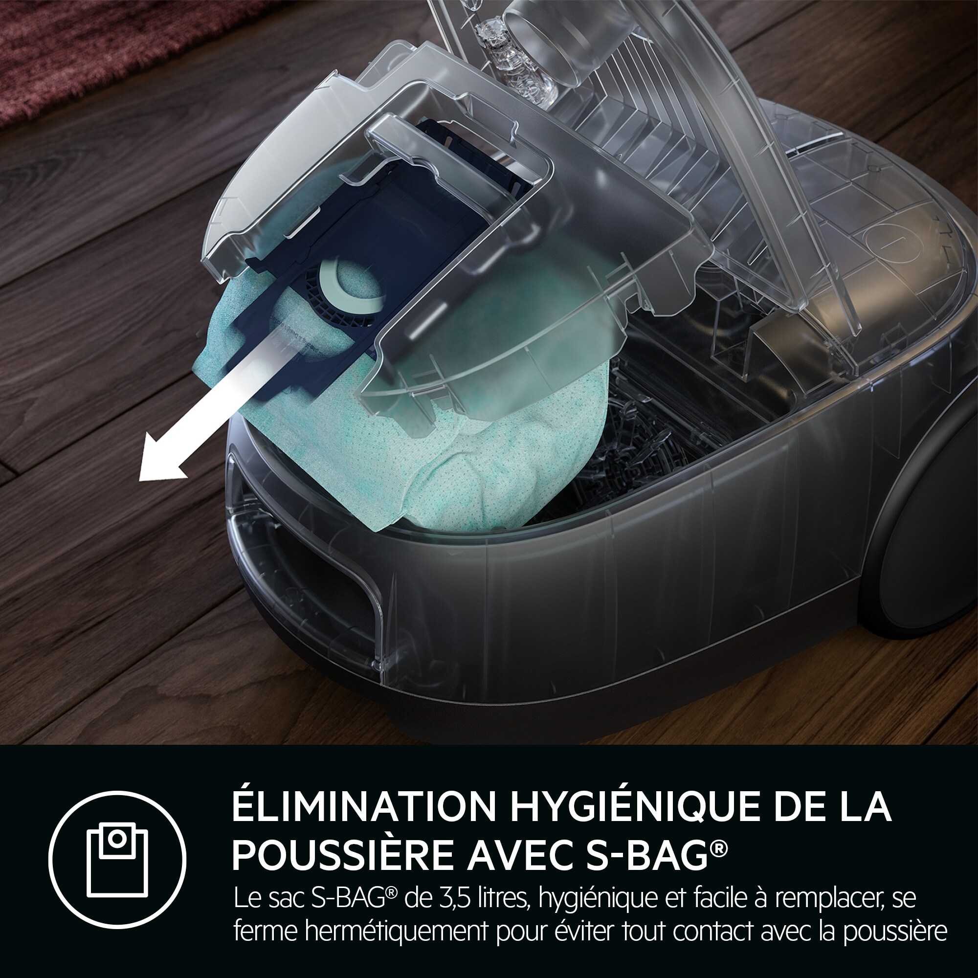 AEG - Aspirateur avec sac - AB61H6SW