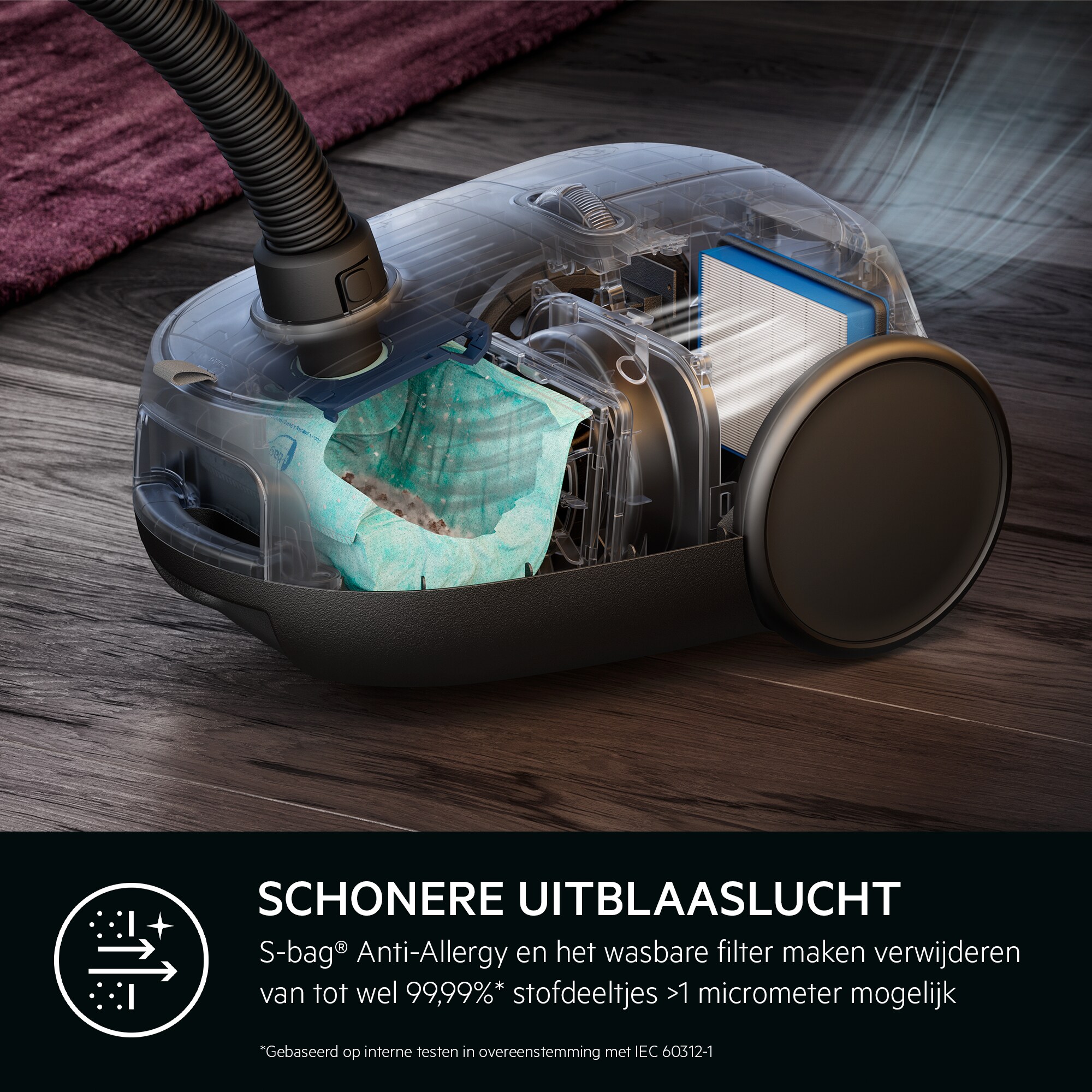 AEG - Stofzuiger met zak - AB61H6SW