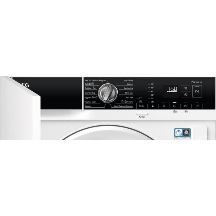 AEG - Inbouw was-droogcombinatie - LWR7676BI