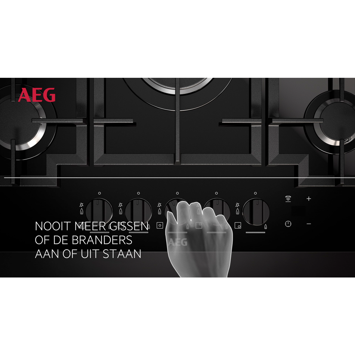 AEG - Gaskookplaat - HKB64453NB