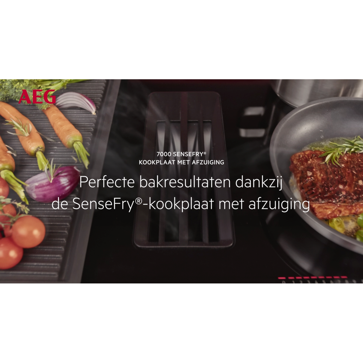 AEG - Kookplaat met afzuiging - NCH84C23CB