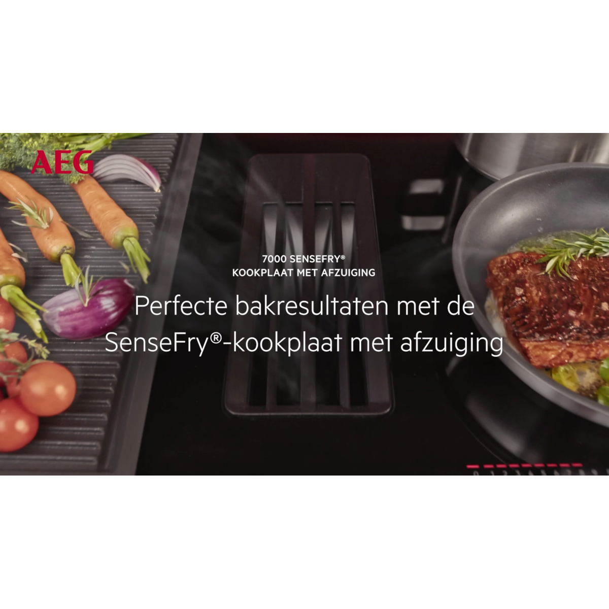 AEG - Kookplaat met afzuiging - PE7000S80