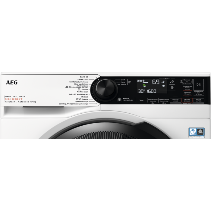 AEG - Vrijstaande was-droogcombinatie - LWR75Q164