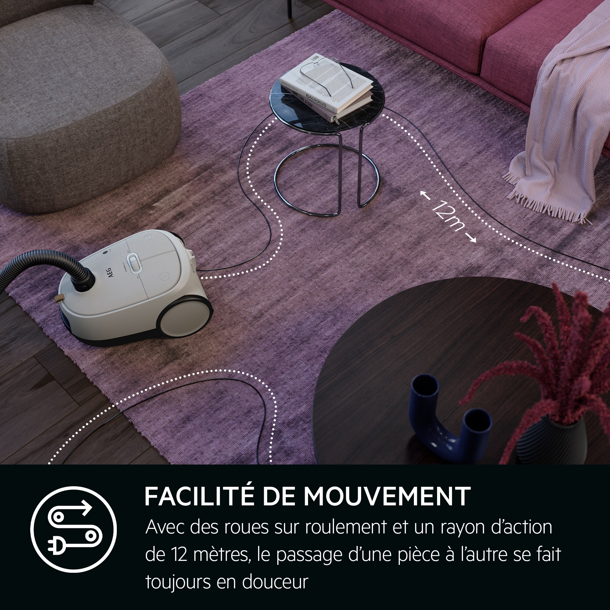 AEG - Aspirateur avec sac - AB61H6SW