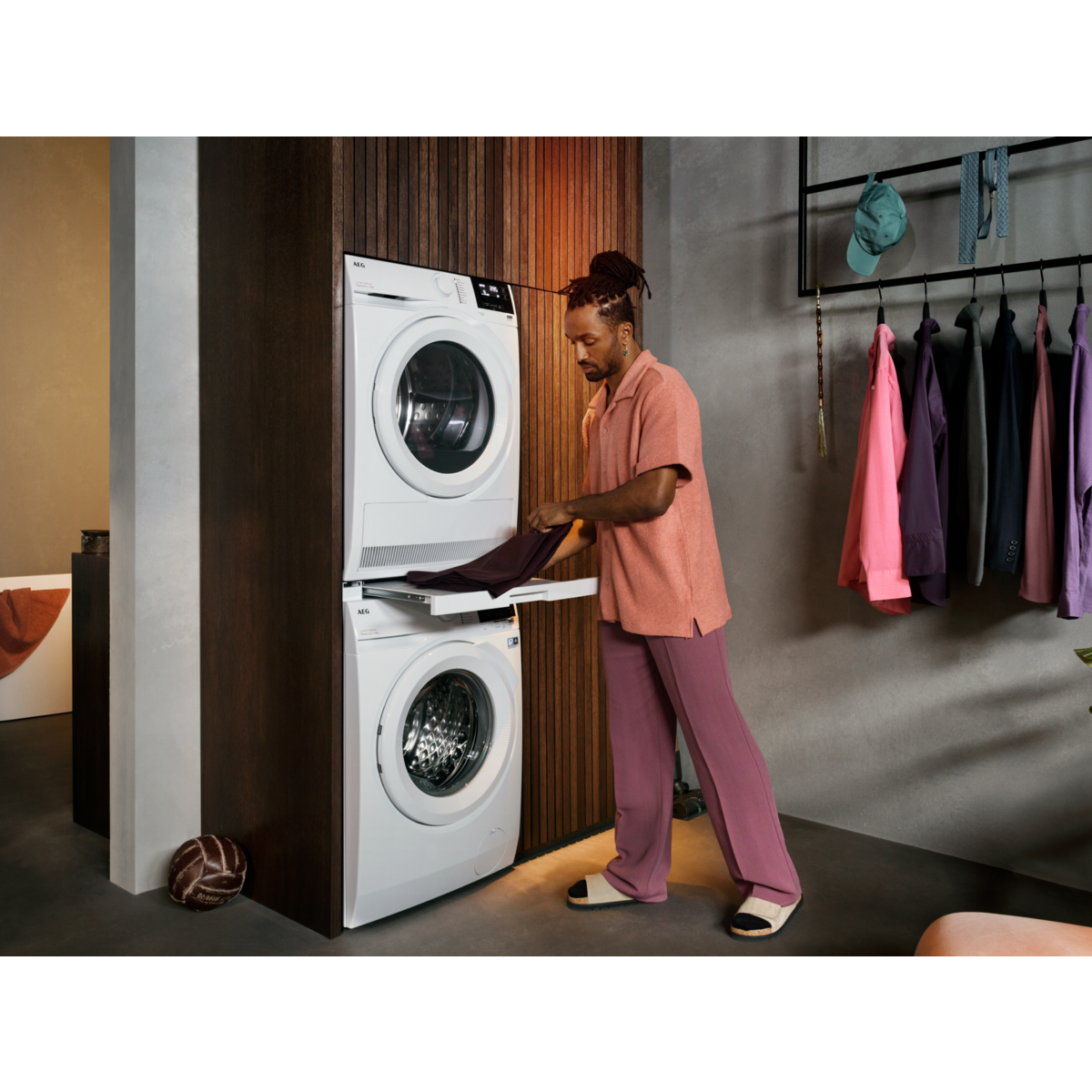 AEG - Kit de superposition sèche-linge et lave-linge - A1WYHSK2