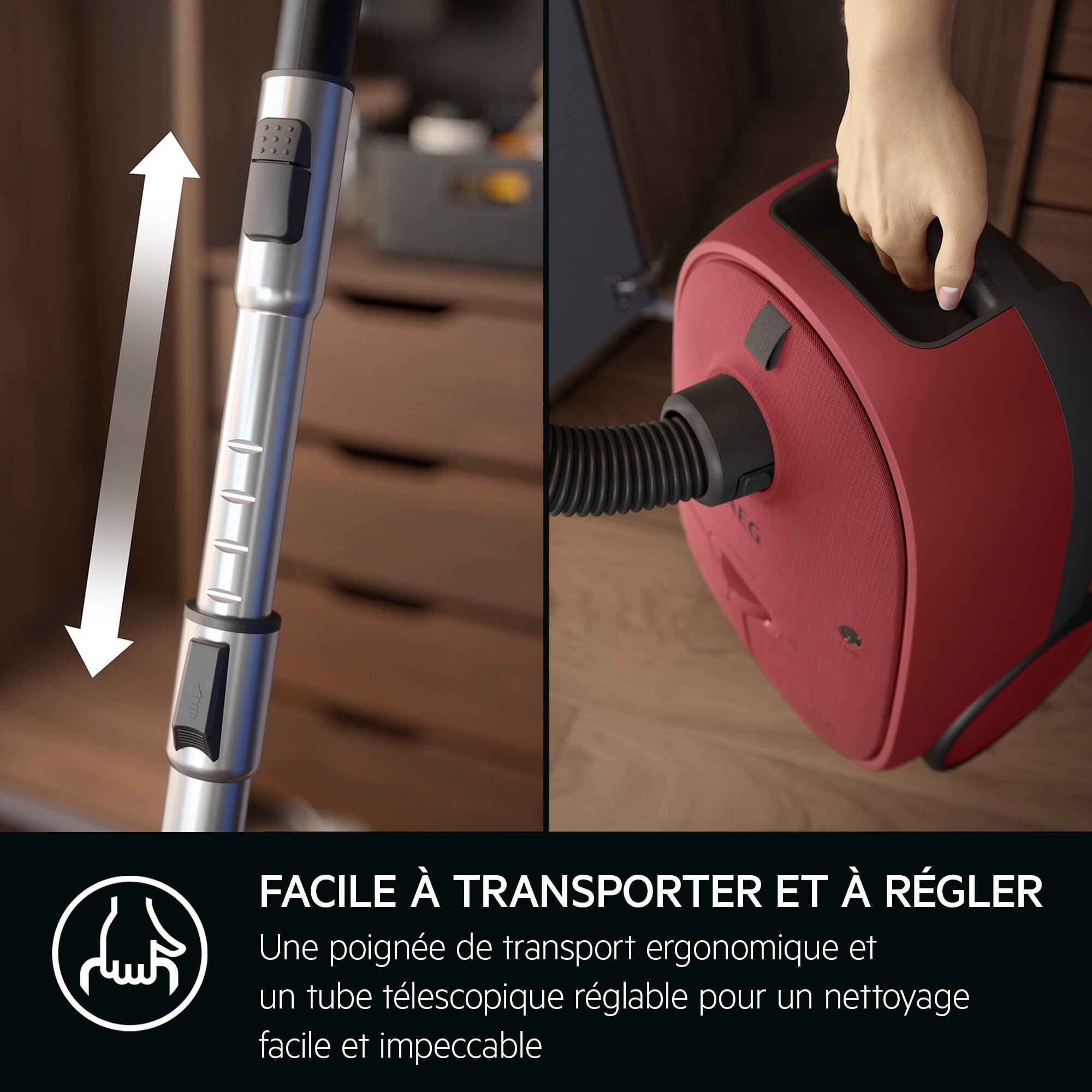AEG - Aspirateur avec sac - AB61C3CR
