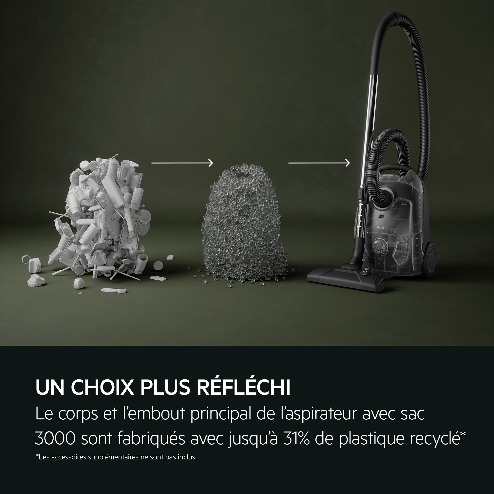 AEG - Aspirateur avec sac - AB31C1GG