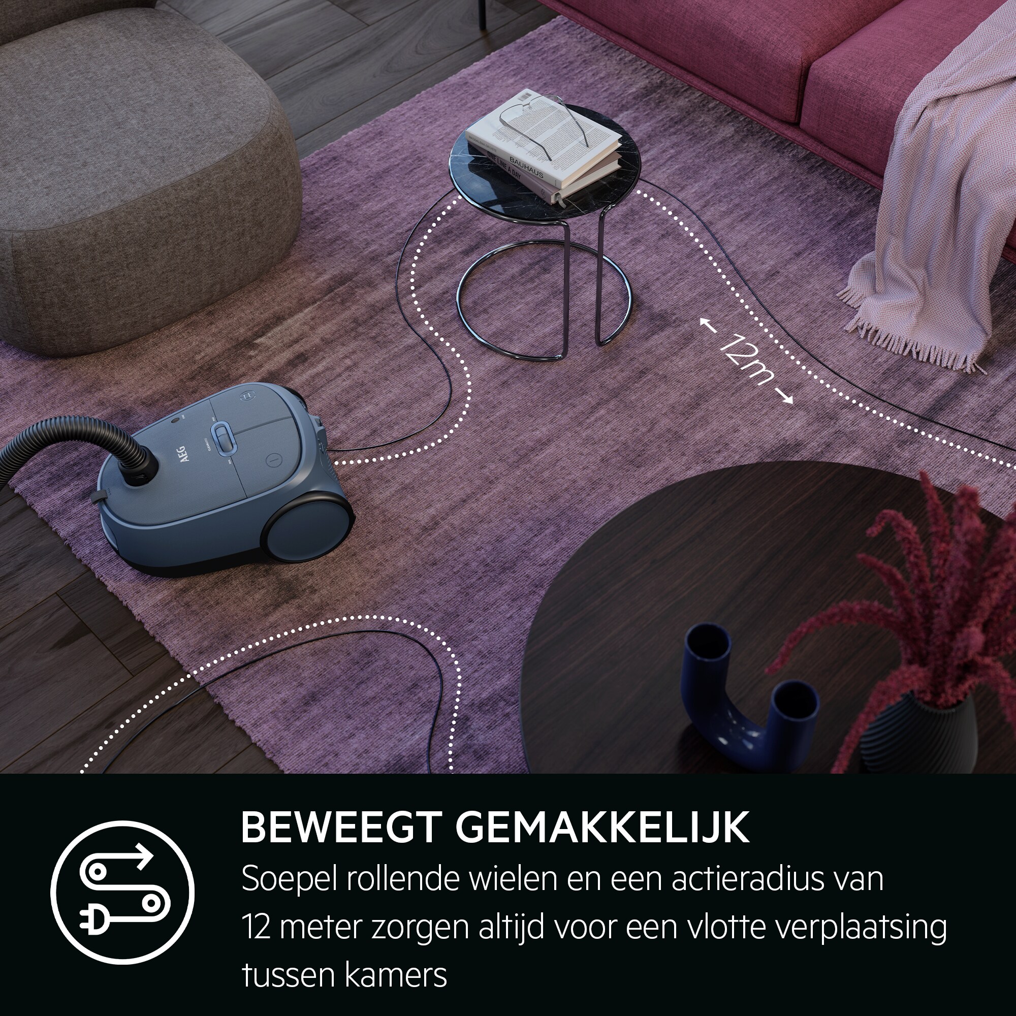 AEG - Stofzuiger met zak - AB61C2DBS