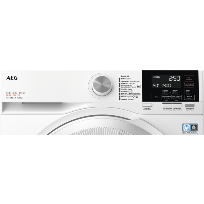 AEG - Vrijstaande was-droogcombinatie - LWR73R842