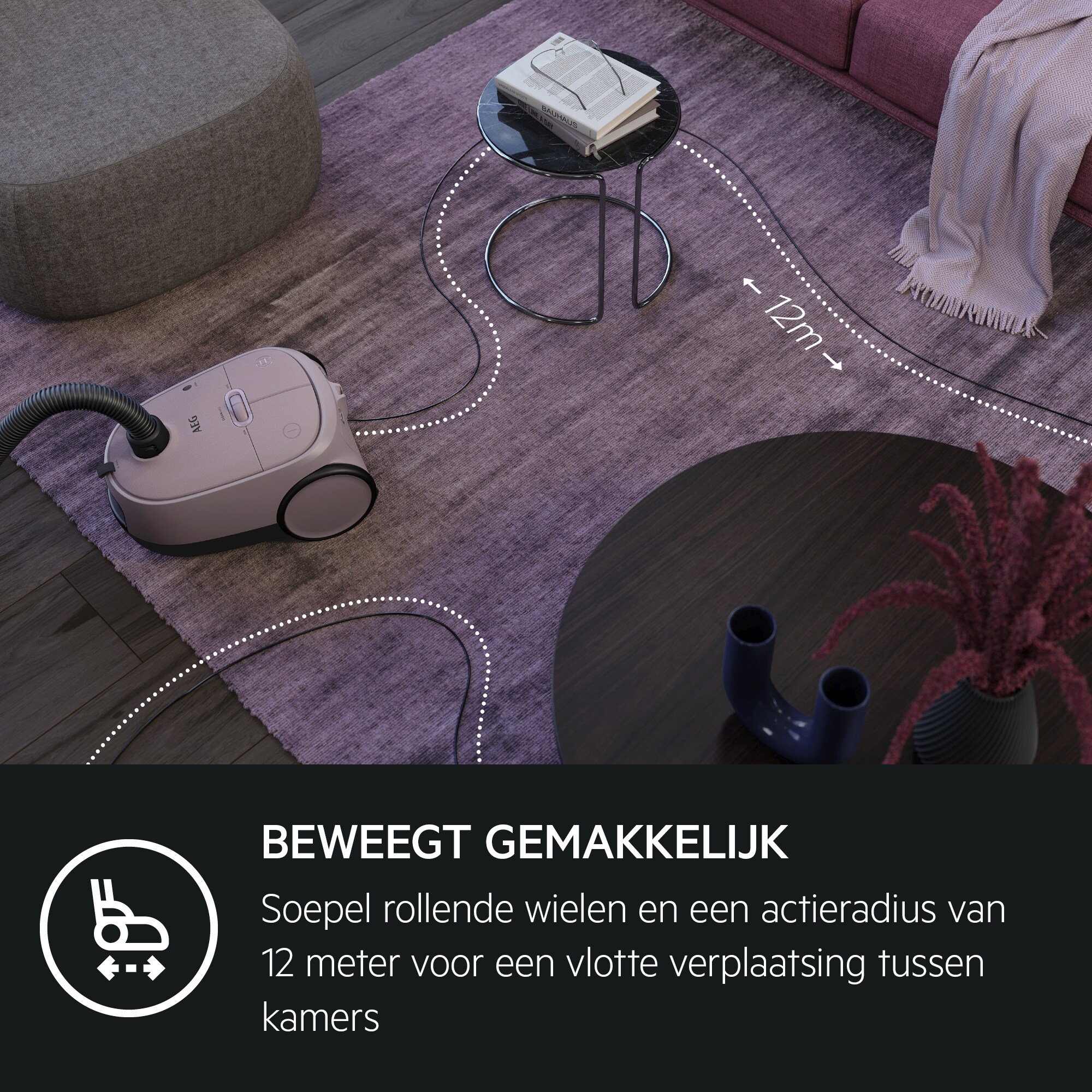 AEG - Stofzuiger met zak - AB61C1WP