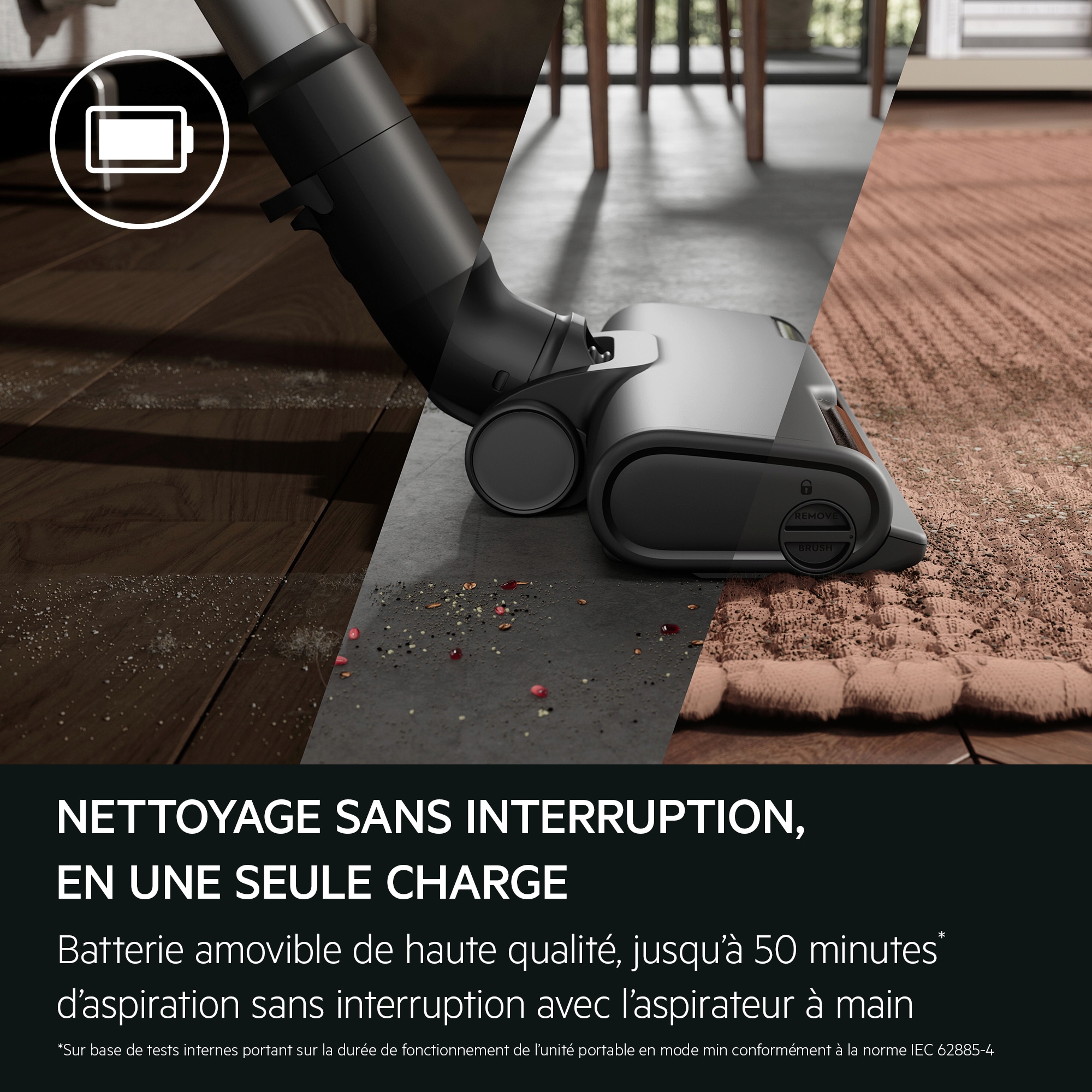 AEG - Aspirateur balai sans fil - AP61AB21DB