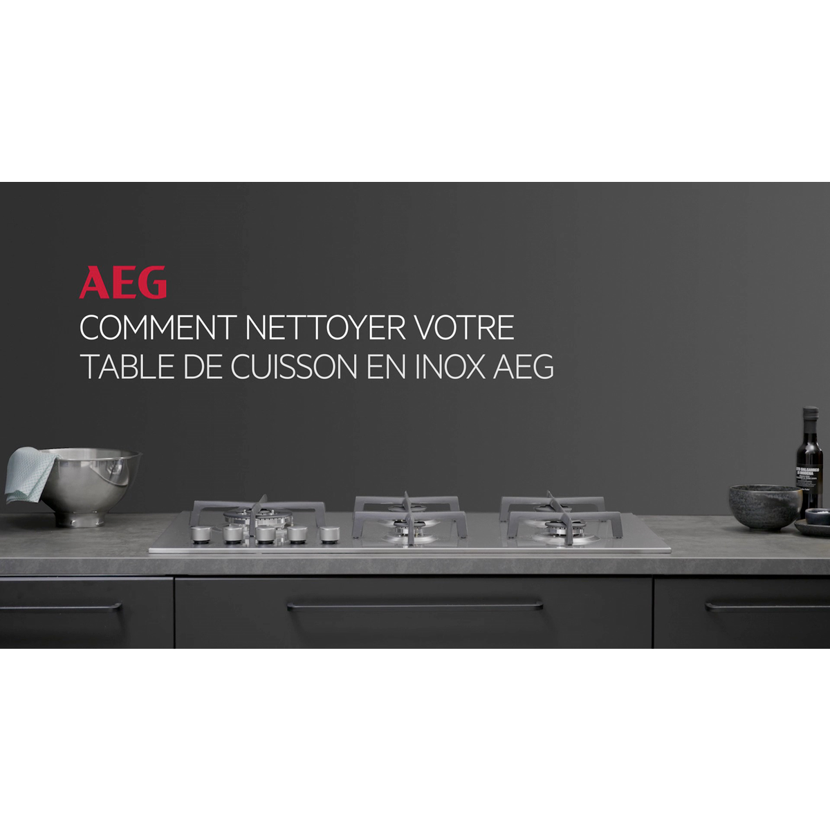 AEG - Taque au gaz - HGB95522SM