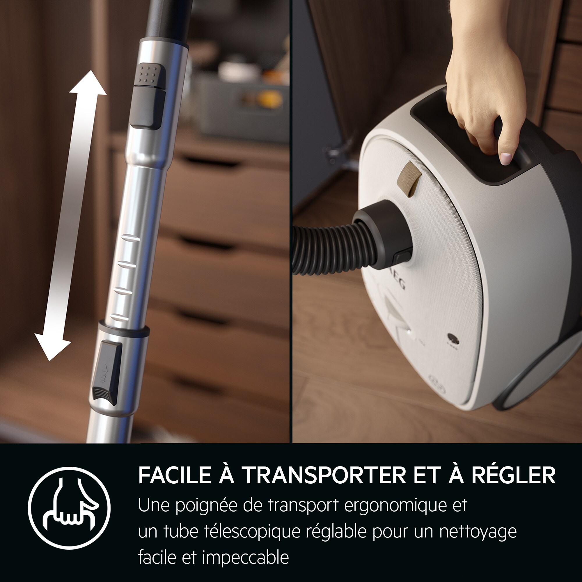 AEG - Aspirateur avec sac - AB61H6SW