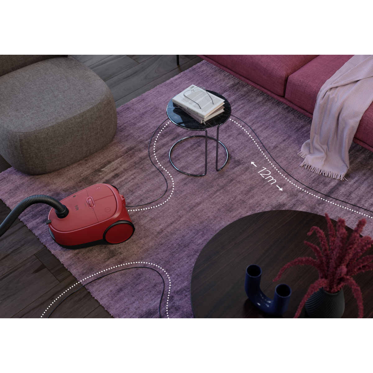 AEG - Aspirateur avec sac - AB61C3CR
