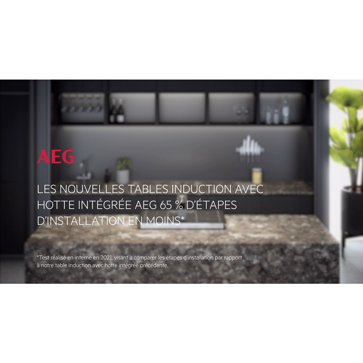 AEG - Taque avec hotte intégrée - CDE84751CB