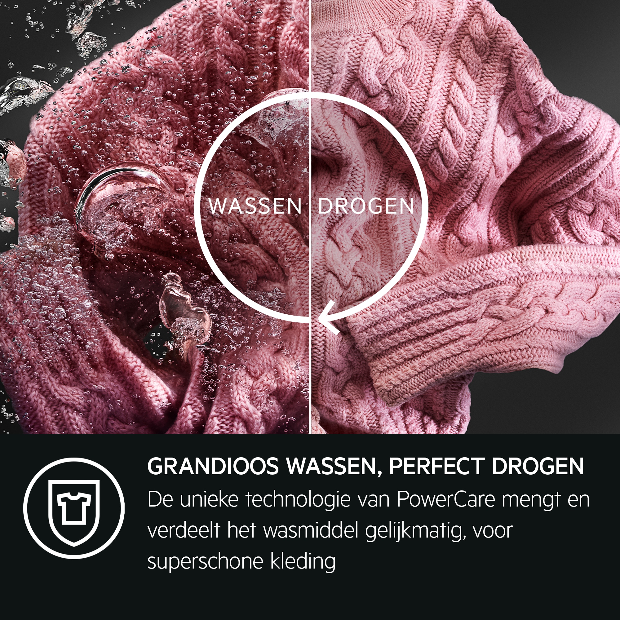 AEG - Vrijstaande was-droogcombinatie - LWR87Q166