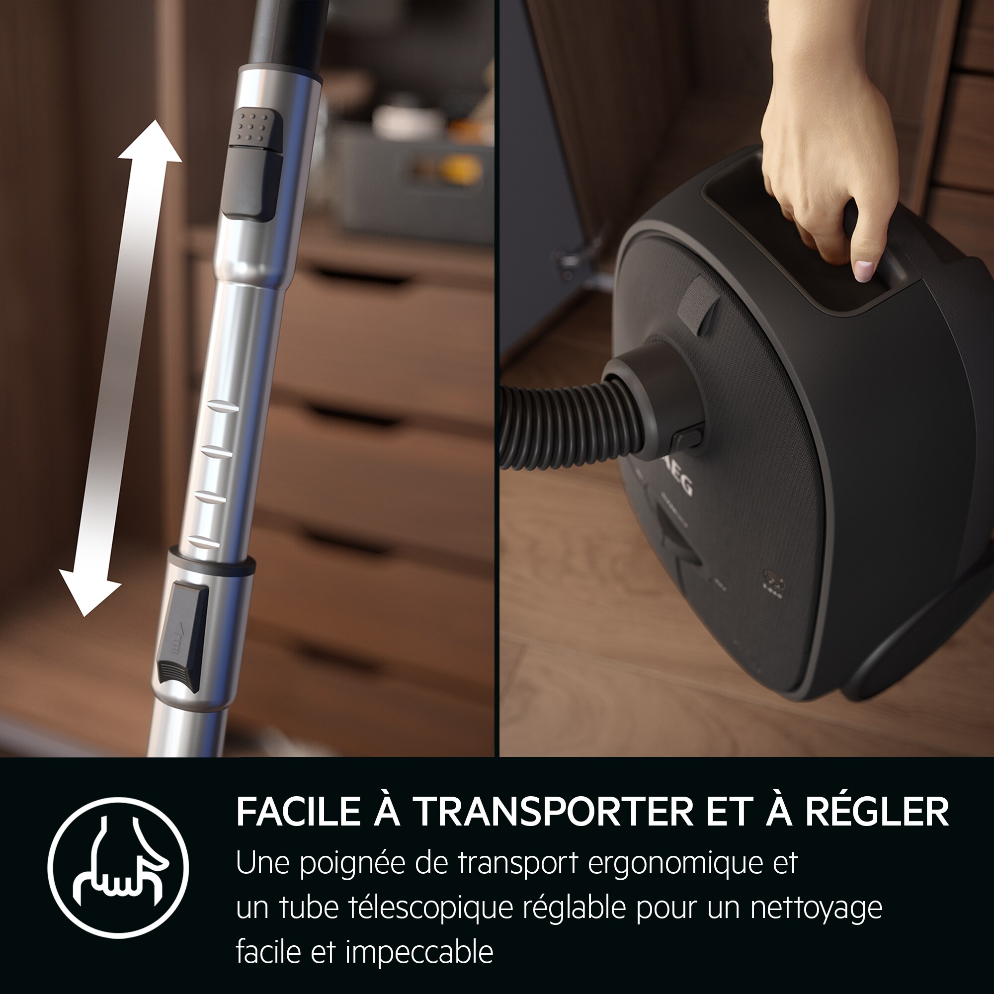 AEG - Aspirateur avec sac - AB61C3GG