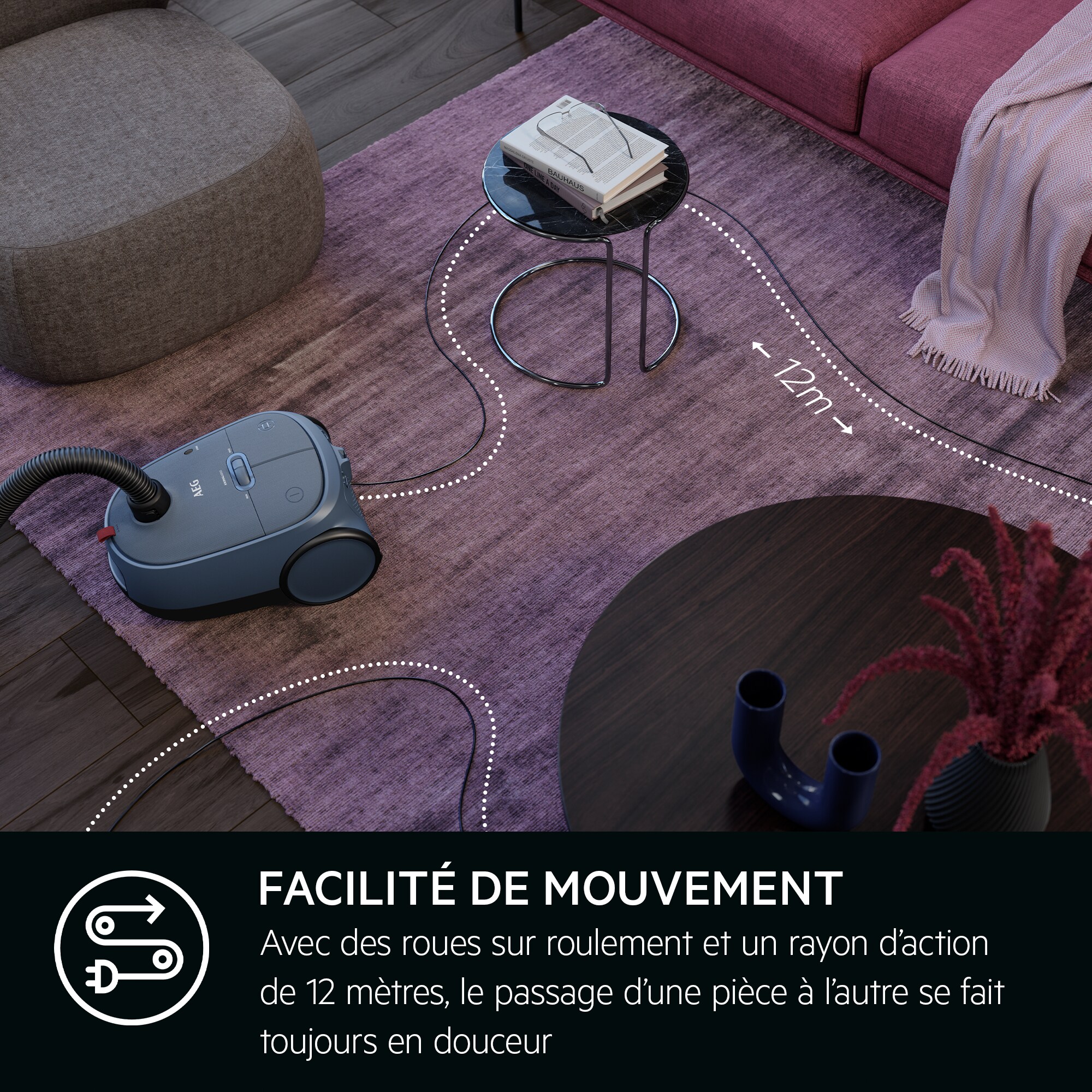 AEG - Aspirateur avec sac - AB61A4DB