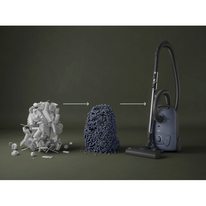 bagged cleaner and main nozzle made with up to 31% recycled plastic for a more mindful choice.*Not including additional accessories.