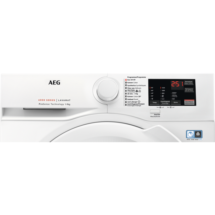 AEG - Wasmachine met voorlader - L6FBI94BBW