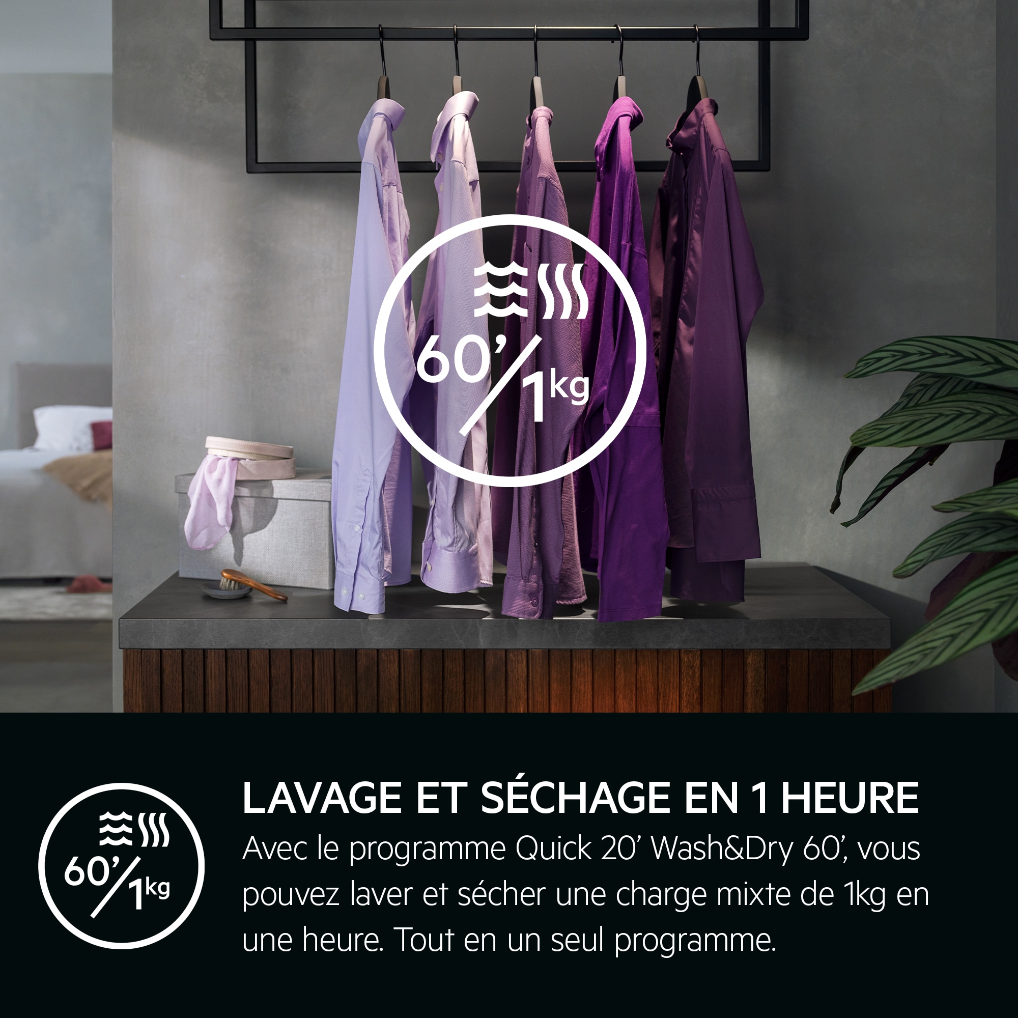 AEG - Lave-linge séchant pose libre - LWR73R864