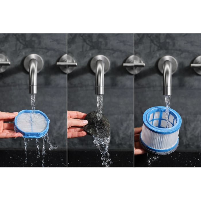 Washable filters extend performance and reduce the need to replace