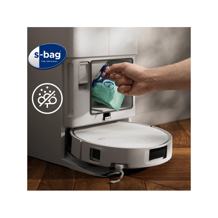 The easy-to-change S-bag Anti-Allergy filters allergens and closes tightly to prevent any contact with dust.