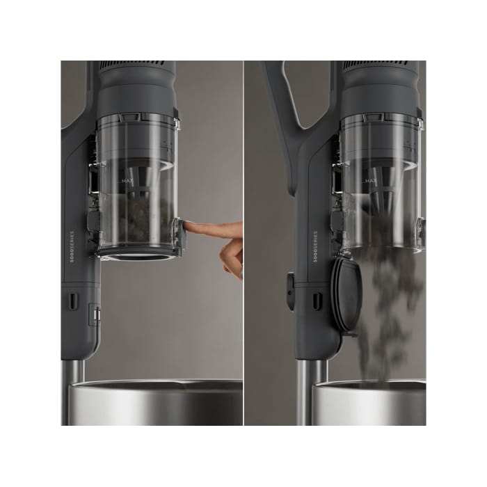 One-step system for quick, easy emptying.