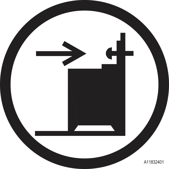 Het apparaat aan de muur bevestigen - risico op kantelen