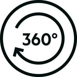 360° Motion Technology™ wielen