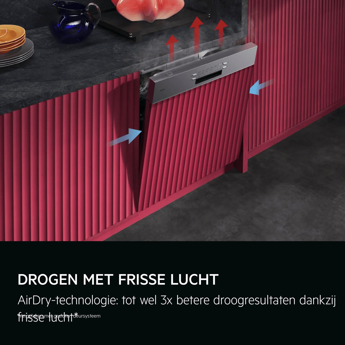 
            DROGEN MET FRISSE LUCHT
           
            AirDry-technologie: tot wel 3x betere droogresultaten dankzij frisse lucht*
          