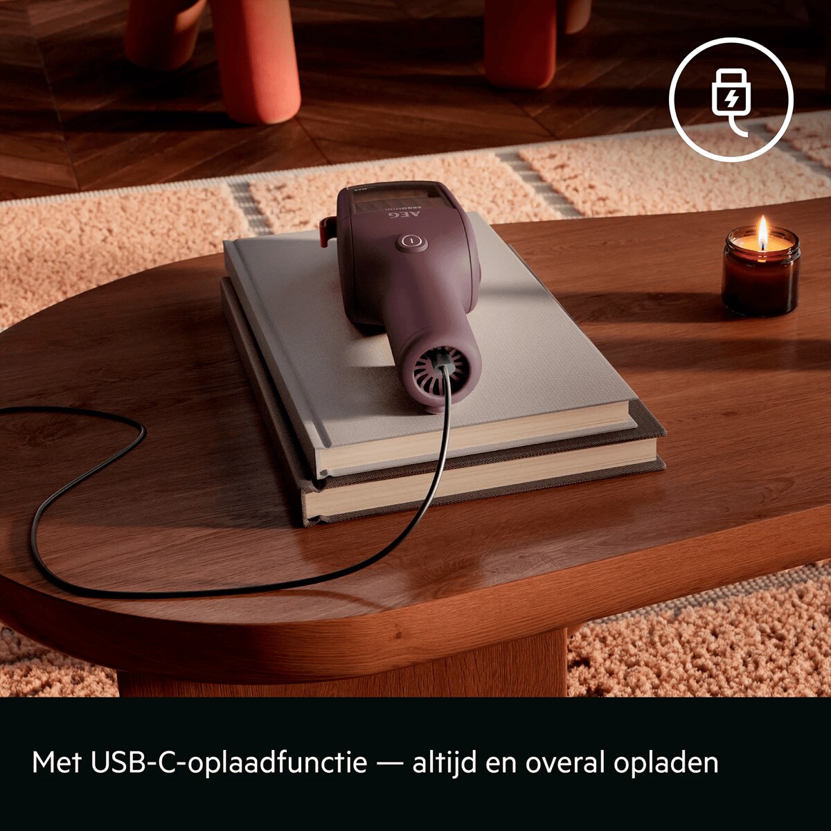 Met USB-C-oplaadfunctie — altijd en overal opladen.