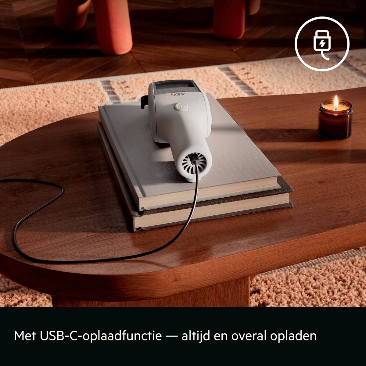 Met USB-C-oplaadfunctie — altijd en overal opladen.