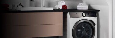 Lavante séchante AEG en installation libre