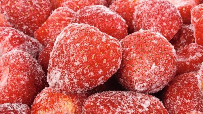 Bevroren aardbeien